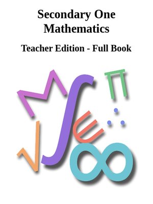 cover image of Secondary I Mathematics - Teacher Notes - Full Book
